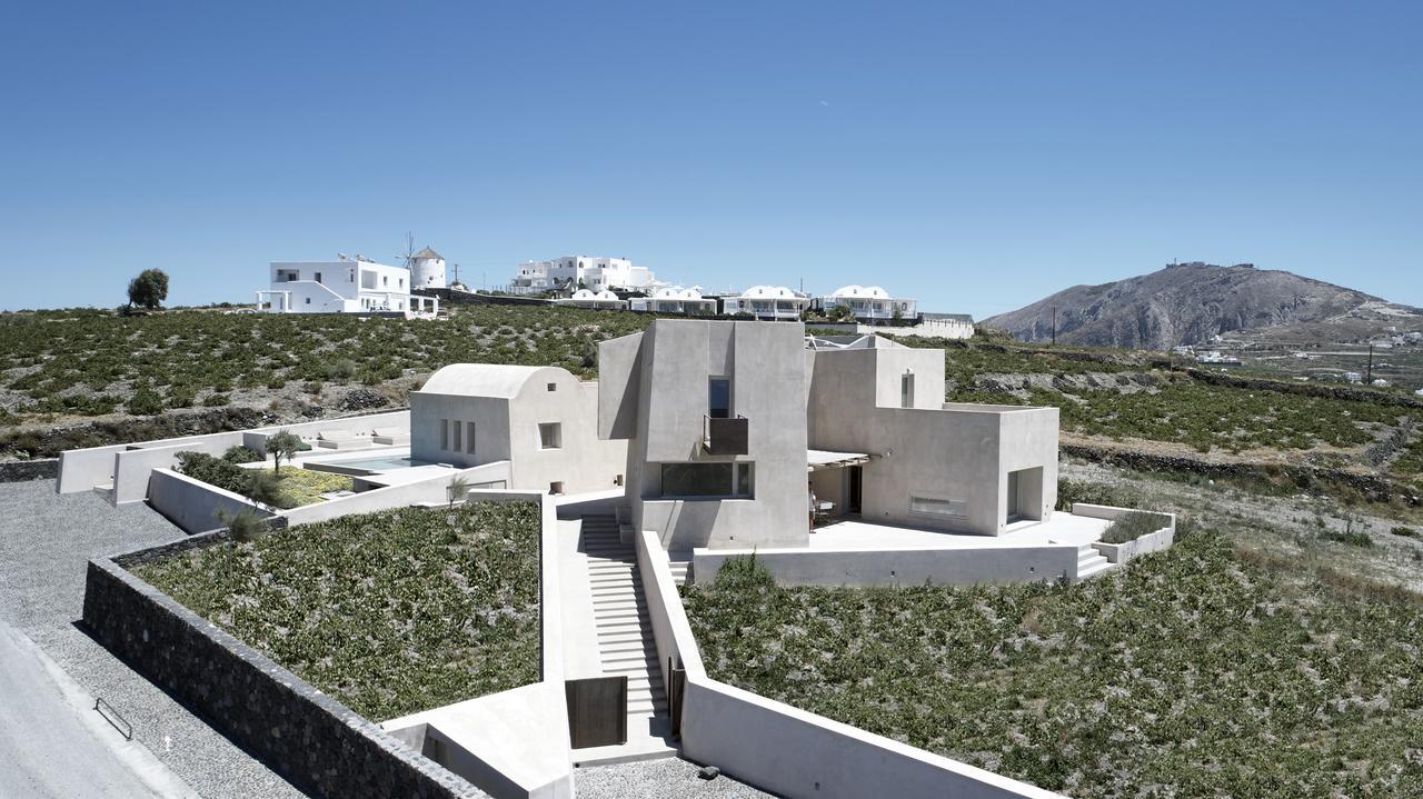 Albus Villas Pyrgos Kallistis Bagian luar foto